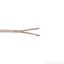 Kábel reproduktorový, 2x 2,5qmm, transparentná  2