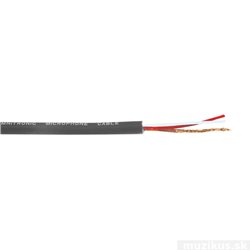 Omnitronic mikrofónny kábel, 2x 0,22qmm tienený, čierny  2