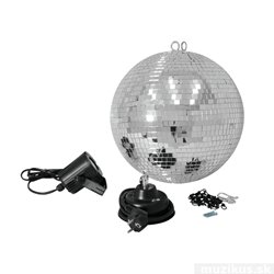 Set LED zrkadlová guľa 30 cm, 6000K 