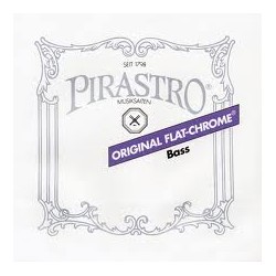 Pirastro D-BASS ORIGINAL FLAT-CHROME E    2.10M ORCHESTRA ROPE CORE/CHROME STEEL MITTEL