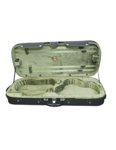 Wienna púzdro pre 2 husle - zelene vnutro