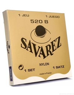 Savarez Struny pro Klasickou kytaru Traditional Concert 520 E6w low 526B (white) 2