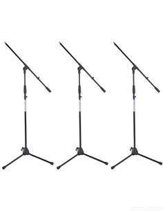Pronomic MS-116 Microphone Stand with Boom 3-Piece Set