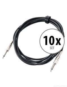 Pronomic Instrument Cable / Jack Cable 3 m 10x Set