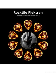 Rocktile Picks Brown Tortoise Thin 36-Pack 2