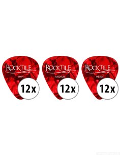 Rocktile Picks Red Tortoise 36-Piece Master Pack