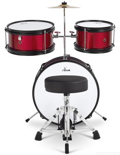 XDrum Junior KIDS Drum Set incl. School Red 2