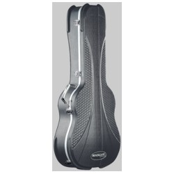 RockCase - Premium Line - Acoustic Guitar ABS Case, curved - Silver, 4 pcs.