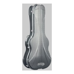 RockCase - Premium Line - Classical Guitar ABS Case, curved - Silver, 4 pcs.