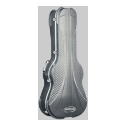 RockCase - Premium Line - Hollow Body Electric Guitar ABS Case, curved - Silver, 4 pcs.