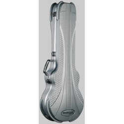 RockCase - Premium Line - LP-Style Electric Guitar ABS Case, curved - Silver, 4 pcs.