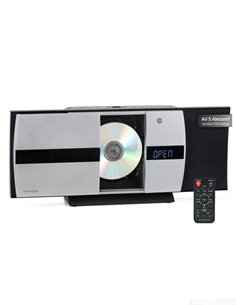 Bennett & Ross Ĺlesund Vertical Stereo System with CD/MP3 Player, USB and Bluetooth Silver