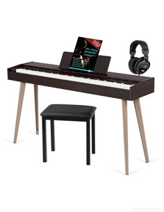 McGrey DP-17 WD Design Piano Dark Walnut Set
