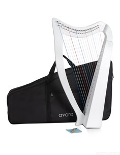Avora Celtic Harp 19 Strings White