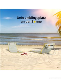 Stagecaptain BM-160 GY/YE Beach Mat "Layla" 2