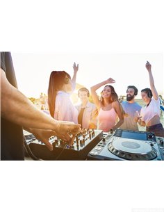 Pronomic SCBS-41 USB-C Silent Disco V2 Band Set With 4 Headphones and 1 Transmitter 2