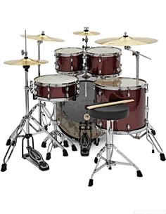 PREMIER Revolution 20&quot 5pc Drum Kit Bundle Red Sparkle