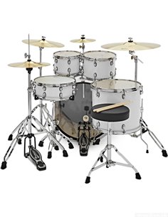 PREMIER Revolution 20&quot 5pc Drum Kit Bundle White