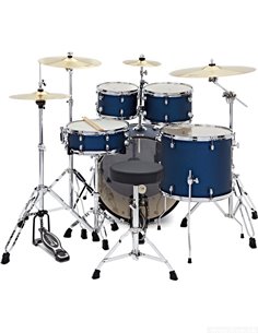 PREMIER Revolution 20&quot 5pc Drum Kit Bundle Blue Stardust