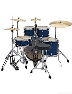 PREMIER Revolution 22&quot 5pc Drum Kit Bundle Blue Stardust