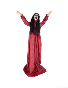 Halloween dívka v červených šatech, 157 cm