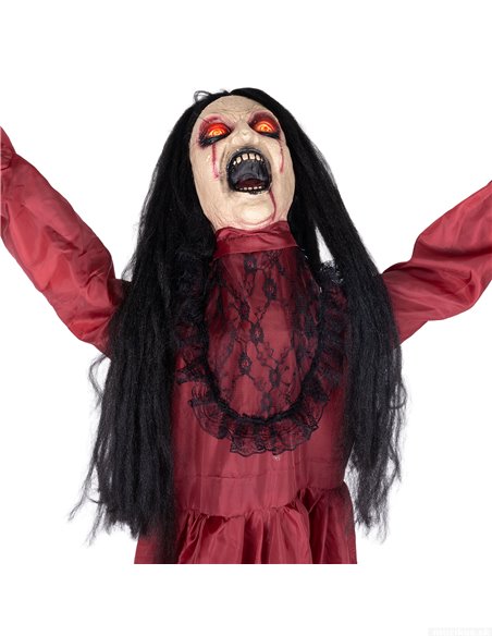 Halloween dívka v červených šatech, 157 cm